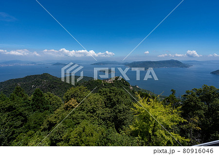 弥山原始林の写真素材