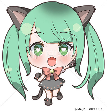 手描きイラスト　ハガキサイズ 手描きイラス はがきサイズ オリジナル 女の子 魔法少女(手描き