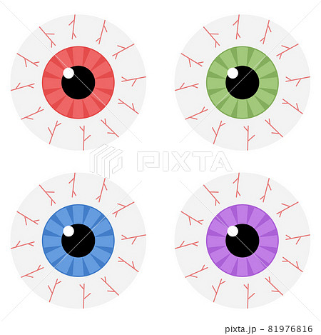 ホラー 眼 目 不気味のイラスト素材