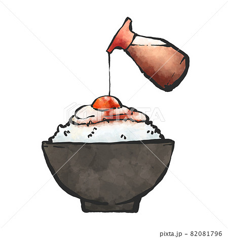 卵かけご飯のイラスト素材 卵かけご飯のイラスト素材