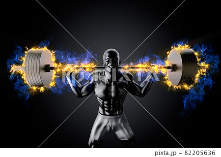 バーベルのイラスト素材