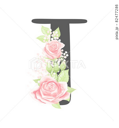 イニシャルtのイラスト素材