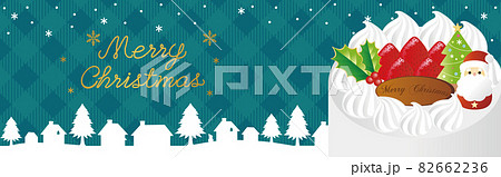 クリスマス サンタクロース 切り絵 イラストの写真素材