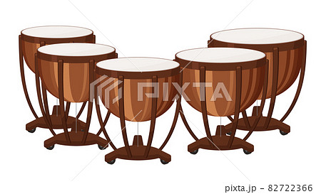 ティンパニのイラスト素材