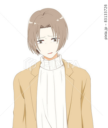 キレ 顔のイラスト素材