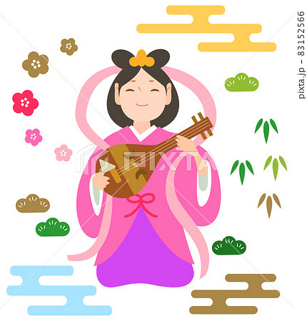 弁財天のイラスト素材