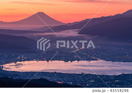 諏訪富士の写真素材 - PIXTA