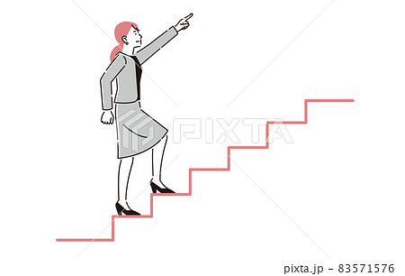 階段を登るのイラスト素材