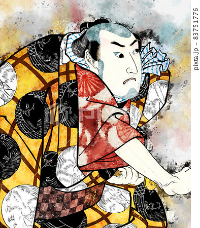 猫 侍 動物 江戸のイラスト素材