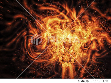 赤龍のイラスト素材