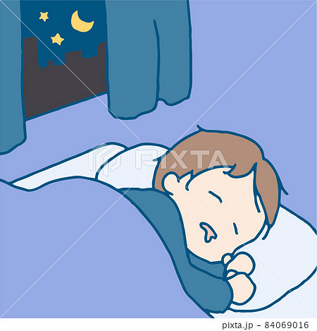 寝る 睡眠のイラスト素材集 ピクスタ