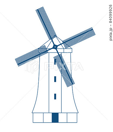 風車のイラスト素材集 ピクスタ