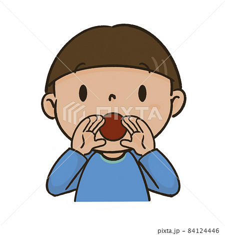 子供 男の子 おーい やっほーの写真素材 子供 男の子 おーい やっほーの写真素材