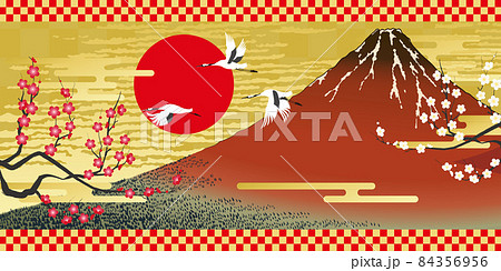 赤富士 富士山 富士 太陽のイラスト素材 - PIXTA