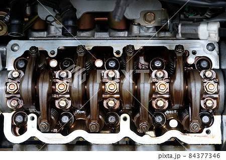 内燃機関 エンジン 内部の写真素材