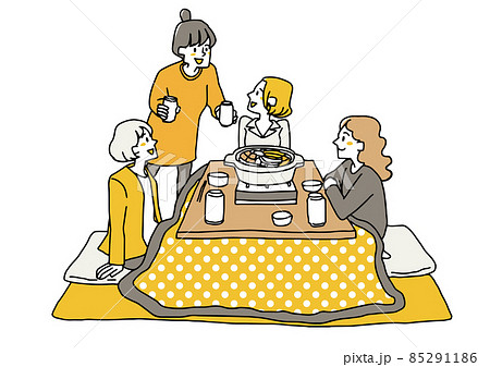 女子会のイラスト素材