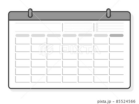 マンスリーカレンダーのイラスト素材 - PIXTA