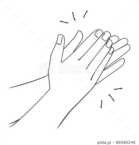 手拍子のイラスト素材 手拍子のイラスト素材