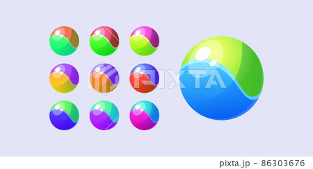 風船バレーのイラスト素材