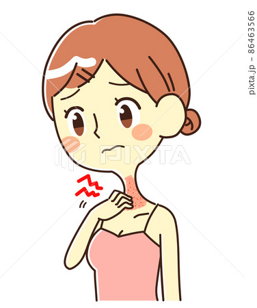 かゆいのイラスト素材