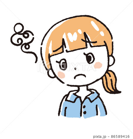 メランコリックのイラスト素材