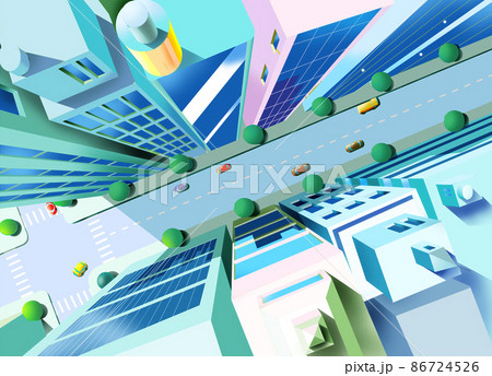 道路マップのイラスト素材