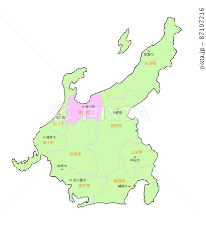 日本地図のイラスト素材集 ピクスタ