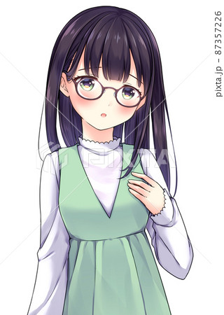 美少女キャラクターの写真素材