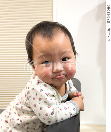 ほっぺぷにぷにの写真素材