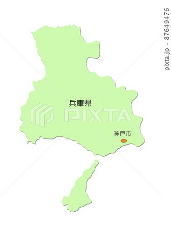 淡路島 地図の写真素材