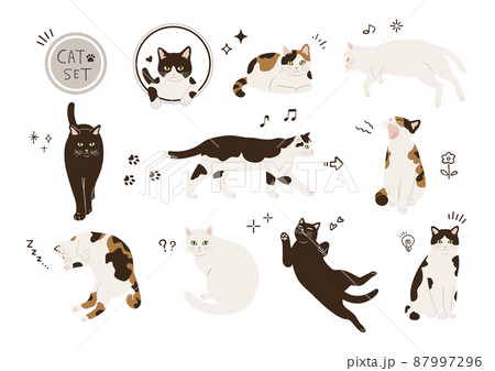 猫 可愛い猫 のイラスト素材一覧 選べる豊富な素材バリエーション