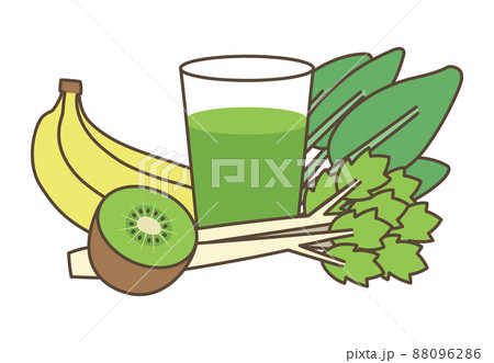 バナナジュースのイラスト素材