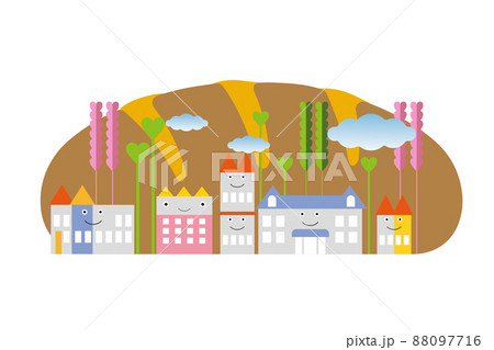 明るい未来のイラスト素材