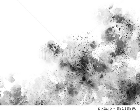 水 水しぶき 白黒 モノトーンのイラスト素材