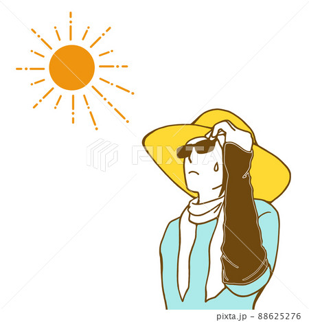Uv対策のイラスト素材