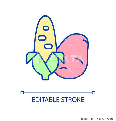 Cute potato character - Stock Illustration [75074534] - PIXTA