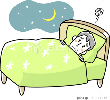 眠れないのイラスト素材