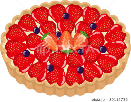 いちごタルトのイラスト素材