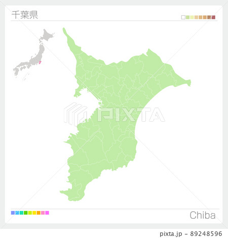 関東 地図 マップ ベクターのイラスト素材