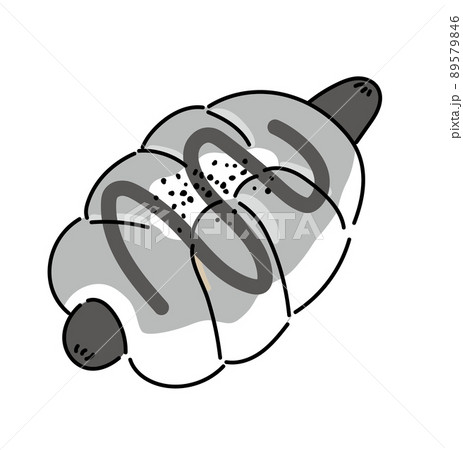 ウインナーパン ソーセージパン パン イラストのイラスト素材