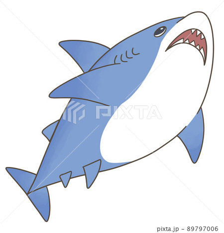 サメ 鮫 のイラスト素材集 ピクスタ