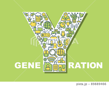 ベクター アルファベット Y かわいいのイラスト素材