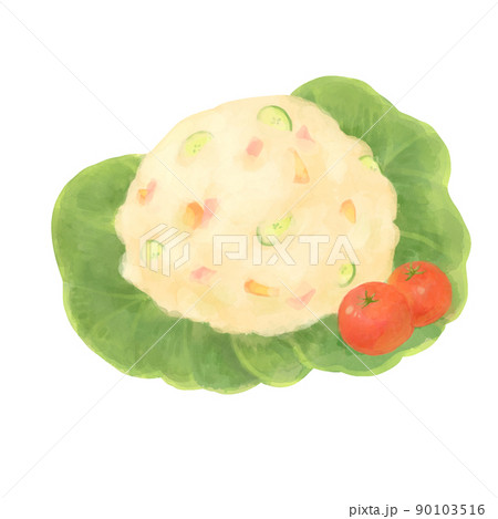 ポテトサラダのイラスト素材