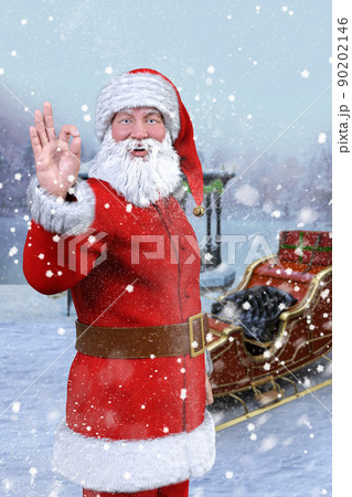 サンタクロース帽子のイラスト素材