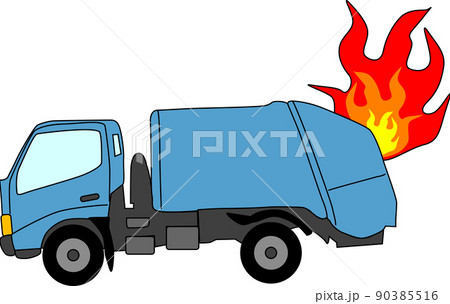 パッカー車のイラスト素材