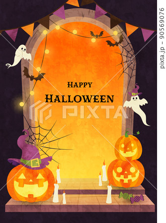 ハロウィン イラスト 壁紙 年中行事のイラスト素材