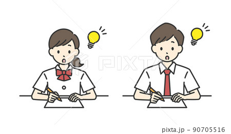 テスト勉強のイラスト素材