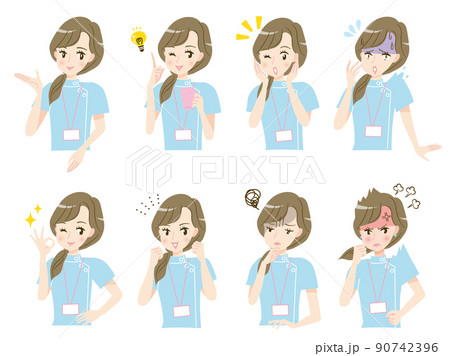 表情 びっくり 驚き 驚くのイラスト素材