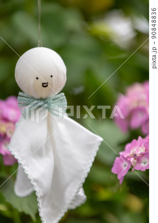 てれてれ坊主の写真素材