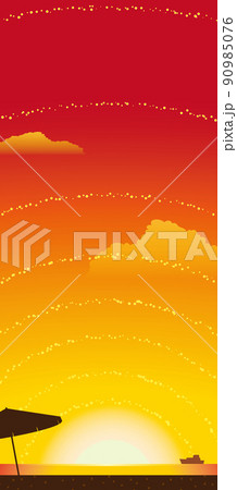 かもめシルエットのイラスト素材